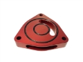Picture of Torque Solution Blow Off BOV Sound Plate Red: Dodge Neon SRT-4 03-05