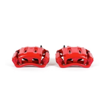 Picture of Power Stop 05-12 Ford F-350 Super Duty Front Red Calipers w-Brackets - Pair