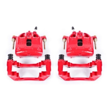 Picture of Power Stop 1991 BMW 318i Front Red Calipers w-Brackets - Pair