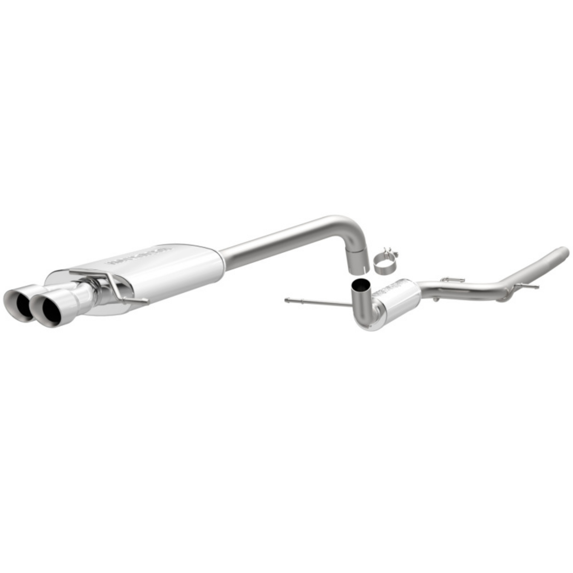 Picture of MagnaFlow Performance Cat-Back Exhaust System Dual Straight Drive Side Rear Exit 11-14 VW Jetta 2-0L