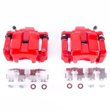 Picture of Power Stop 09-10 Pontiac Vibe Rear Red Calipers w-Brackets - Pair