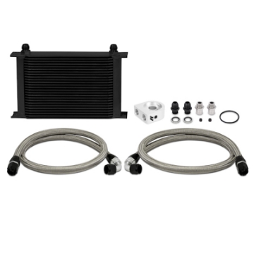 Picture of Mishimoto Universal 25 Row Oil Cooler Kit Black Cooler