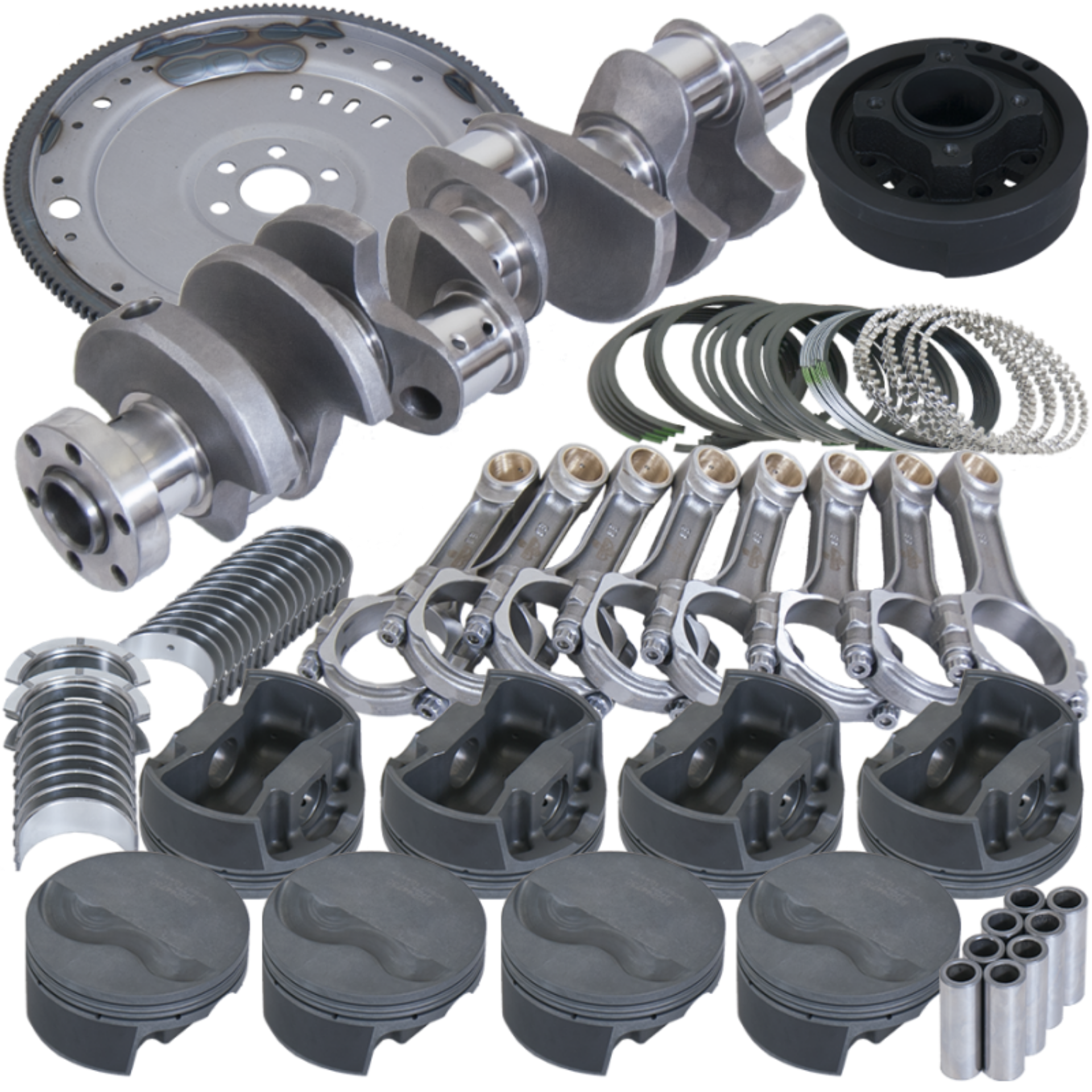 Picture of Eagle Ford 302 V-Rib Belt 157 Tooth Flexplate Balanced Rotating Assembly - 5-400in I-Beam +-060 Bore