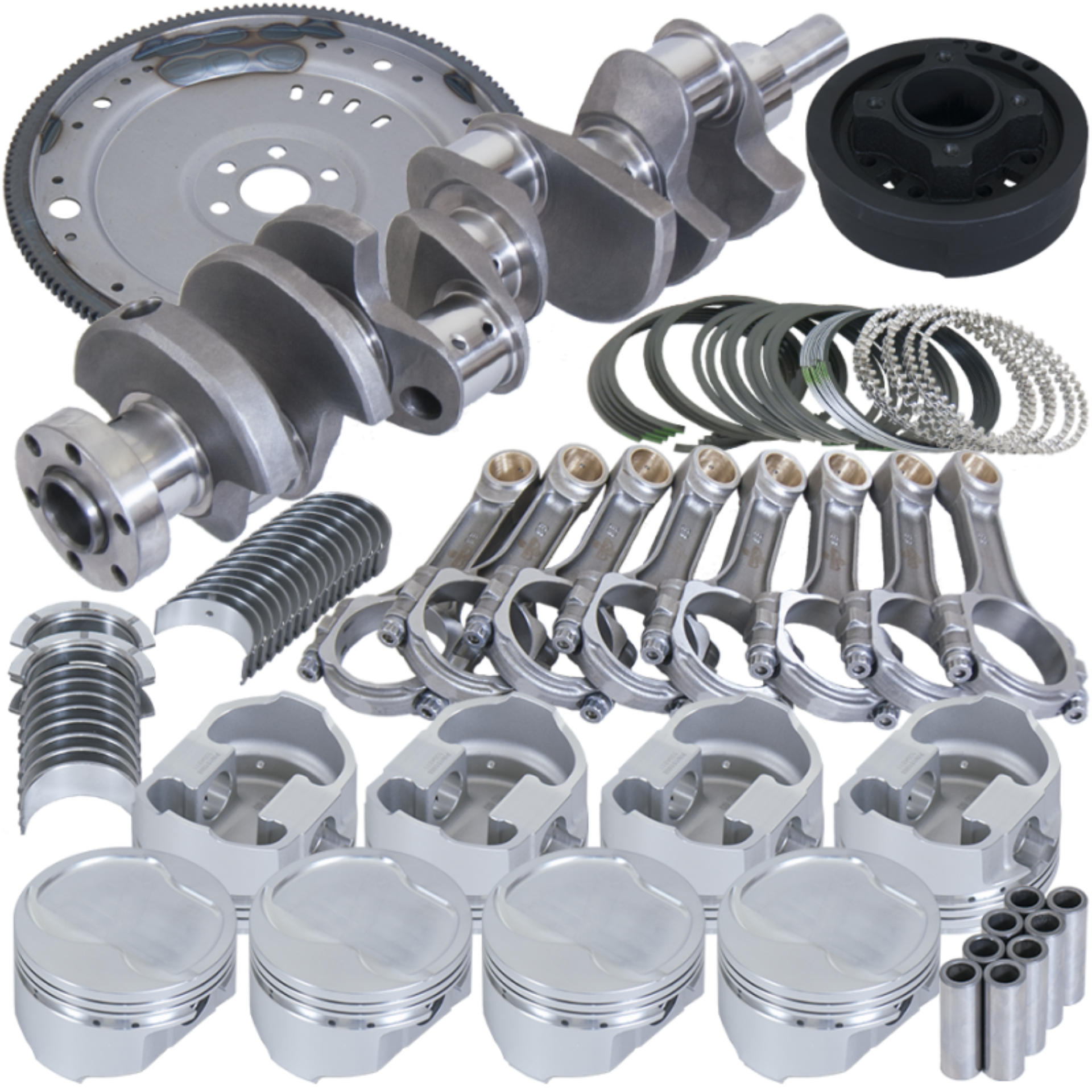 Picture of Eagle Ford 302 V-Rib Belt 157 Tooth Flexplate Balanced Rotating Assembly - 5-400in I-Beam +-030 Bore