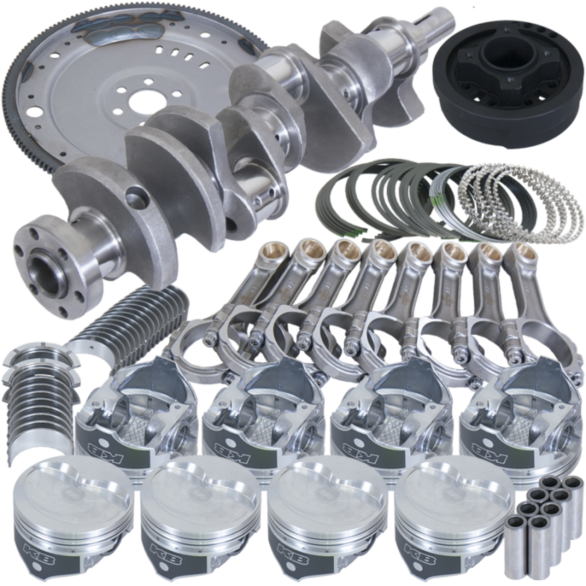 Picture of Eagle Ford 302 Serpentine 164 Tooth Flexplate Balanced Rotating Assembly 5-400in I-Beam +-030 Bore