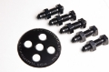 Picture of Radium Engineering Fuel Surge Tank 6AN Bulkhead Plate w- Fittings and Nuts