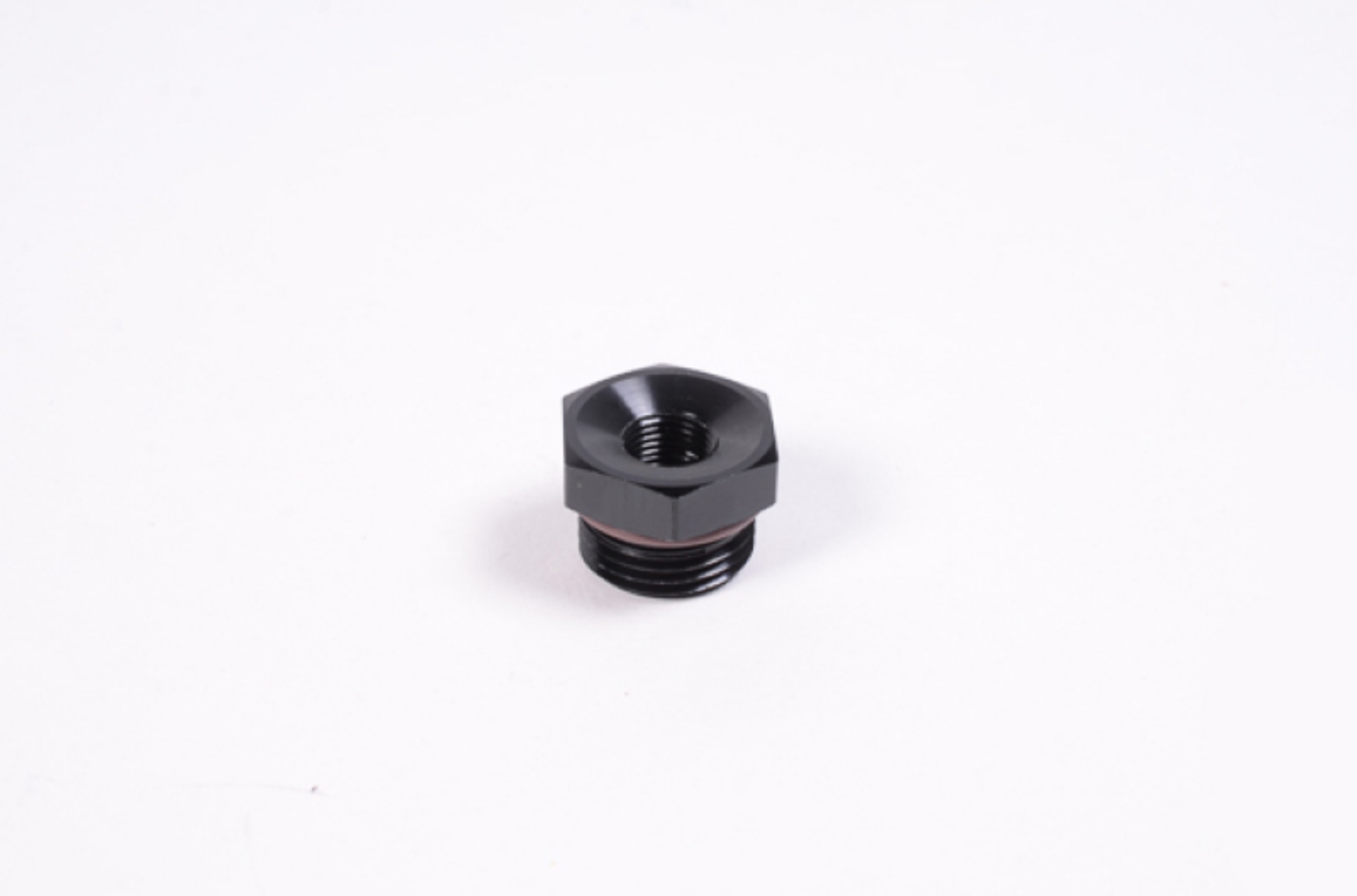 Picture of Radium Engineering 8AN ORB to 1-8NPT Female Adapter Fitting - Blk Anodized