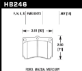 Picture of Hawk 14mm Blue 9012 Race Brake Pads