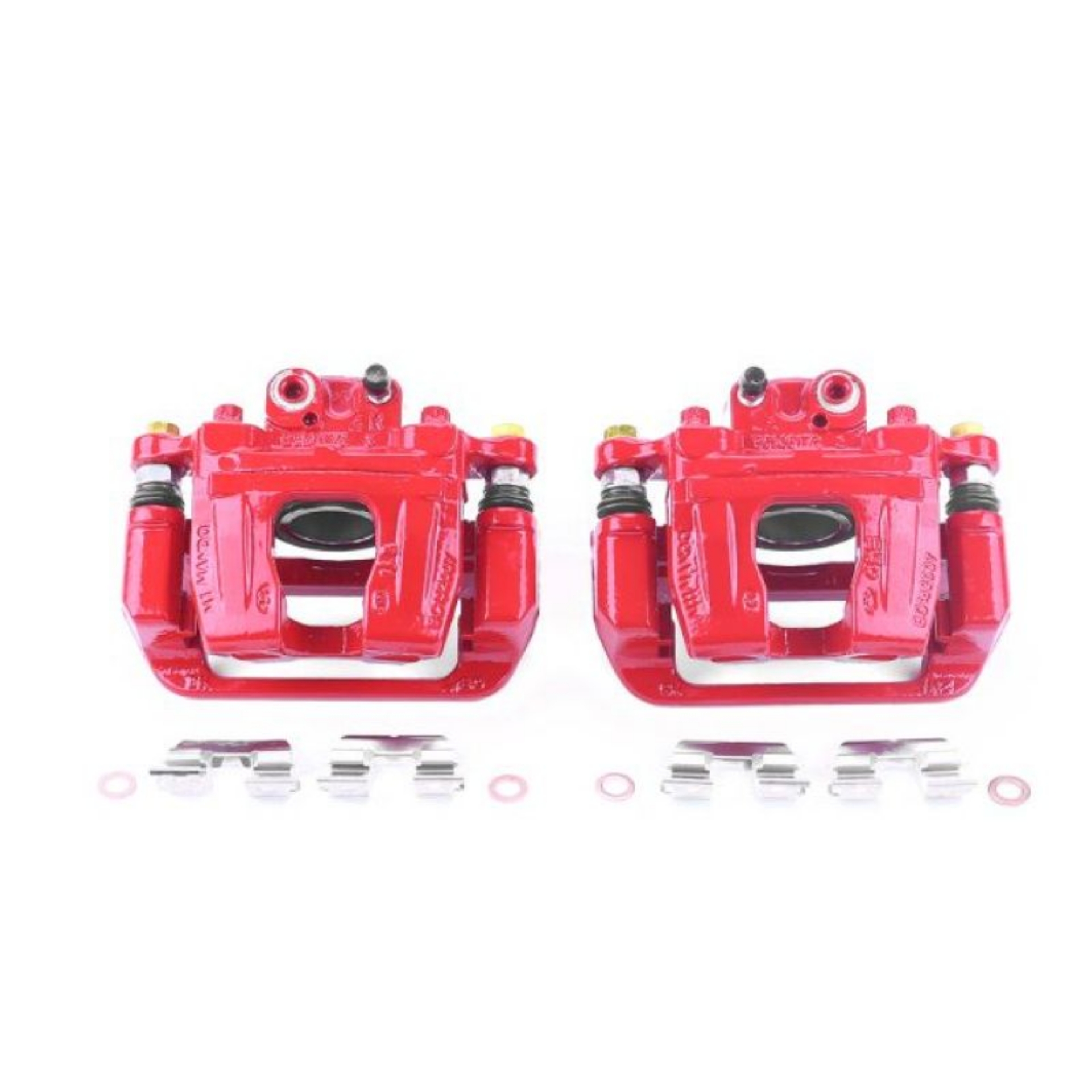 Picture of Power Stop 17-18 Genesis G80 Rear Red Calipers w-Brackets - Pair
