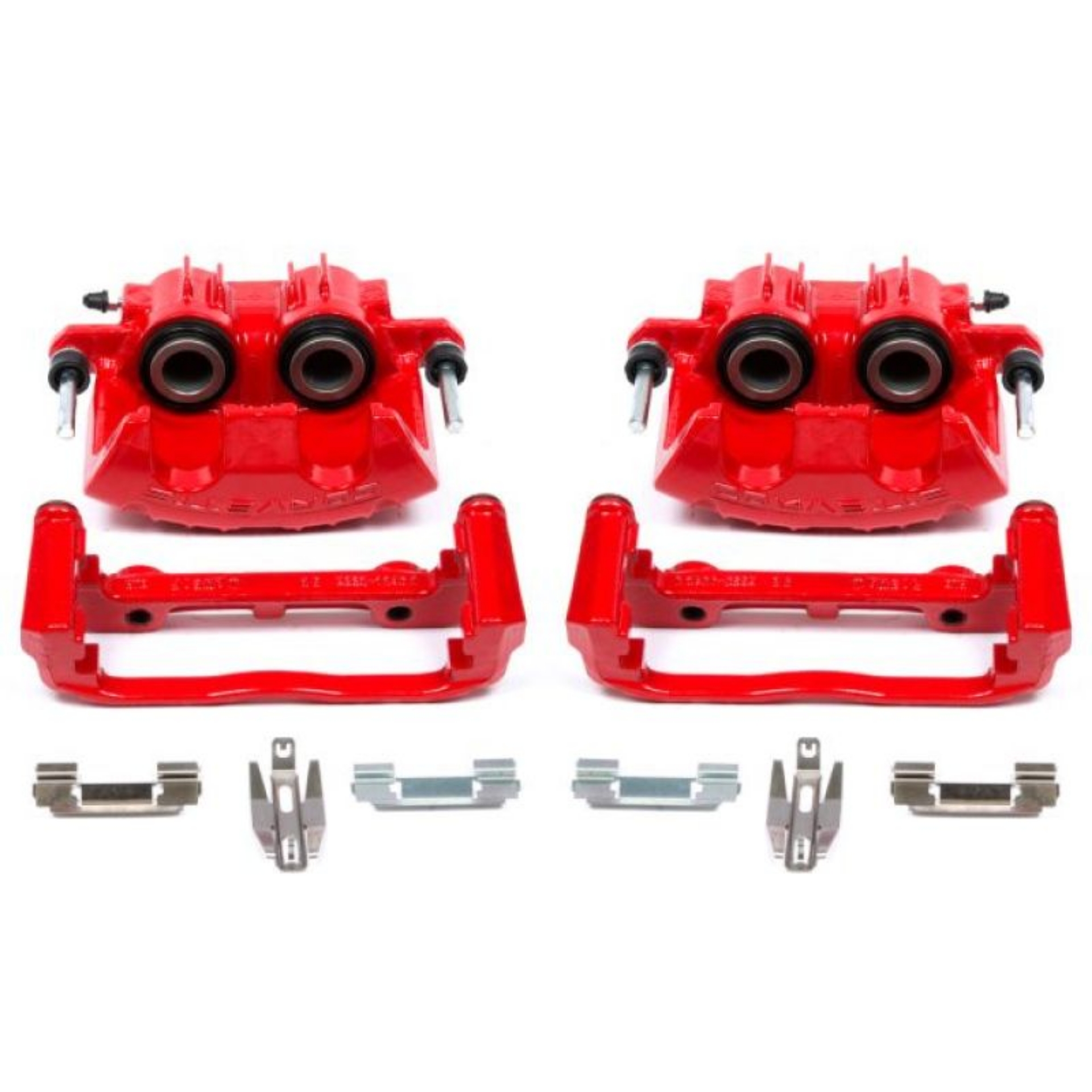 Picture of Power Stop 97-04 Chevrolet Corvette Front Red Calipers w-Brackets - Pair