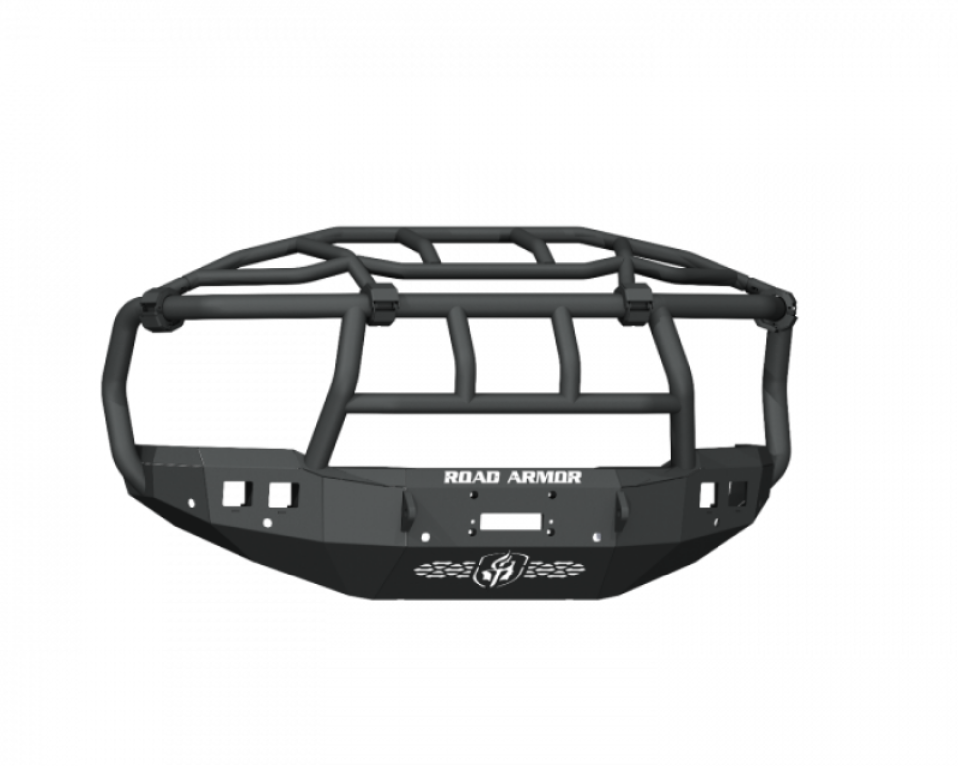 Picture of Road Armor 19-21 Ram 2500-3500 Stealth Front Winch Bumper Titan Guard w-Intimidator Guad - Tex Blk