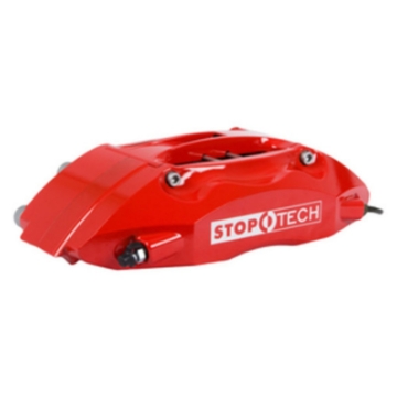 Picture of StopTech 09 Dodge Challenger R-T 350 Rear 1PC Touring BBK w-Red ST-40 Caliper