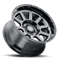 Picture of ICON Recoil 20x10 6x135 -24mm Offset 4-5in BS Gloss Black Milled Spokes Wheel