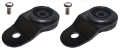 Picture of Torque Solution Radiator Mount Combo with Inserts Black : Mitsubishi Evolution 7-8-9