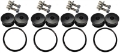 Picture of Torque Solution Billet Bumper Quick Release Kit Combo Black: Universal