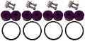 Picture of Torque Solution Billet Bumper Quick Release Kit Combo Purple: Universal