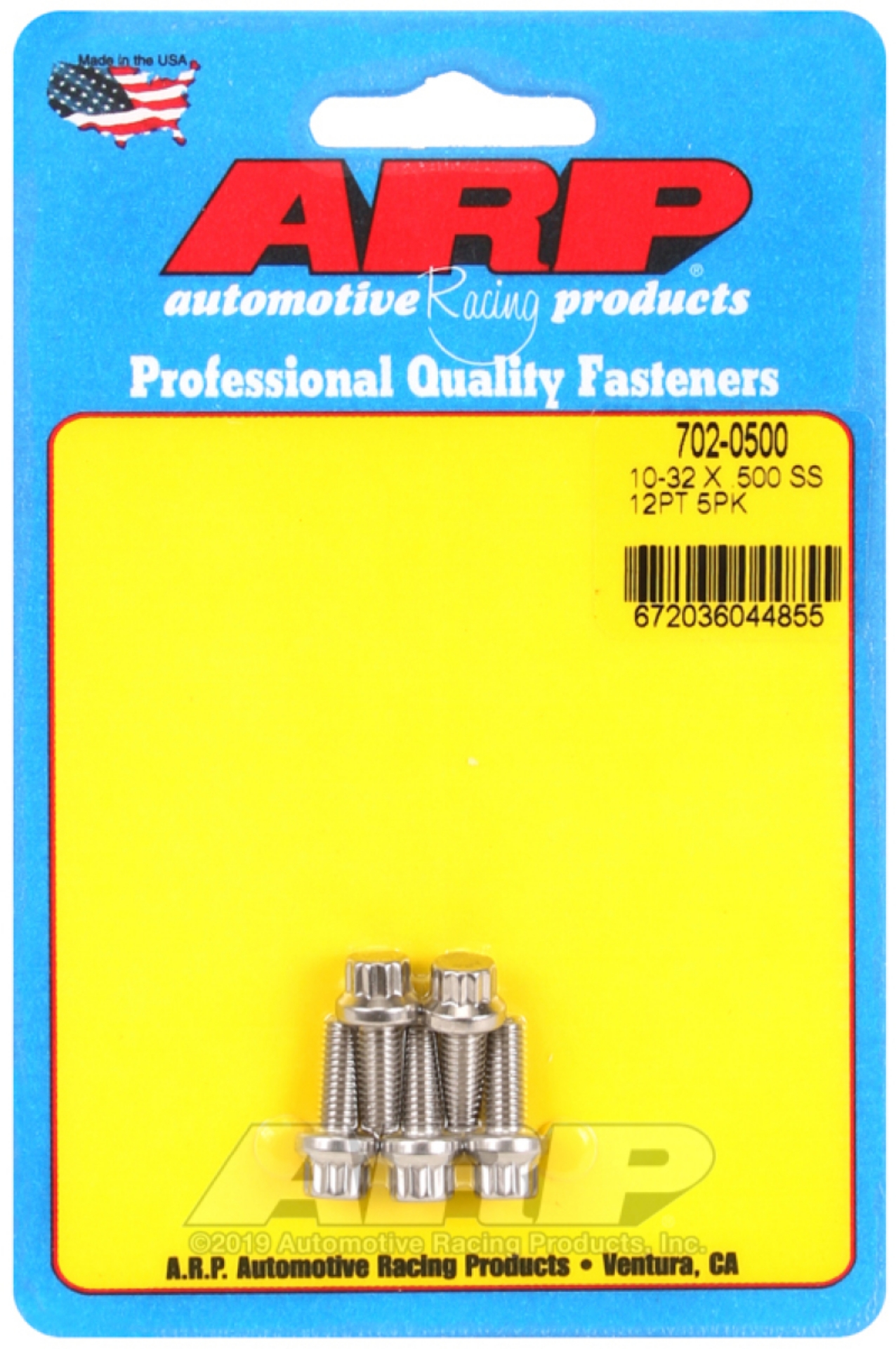 Picture of ARP 10-32 x -500 12pt SS bolts