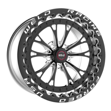 Picture of Weld Vitesse 17x11 - 5x4-75mm BP - 7-7in- BS Black Wheel - Black SBL