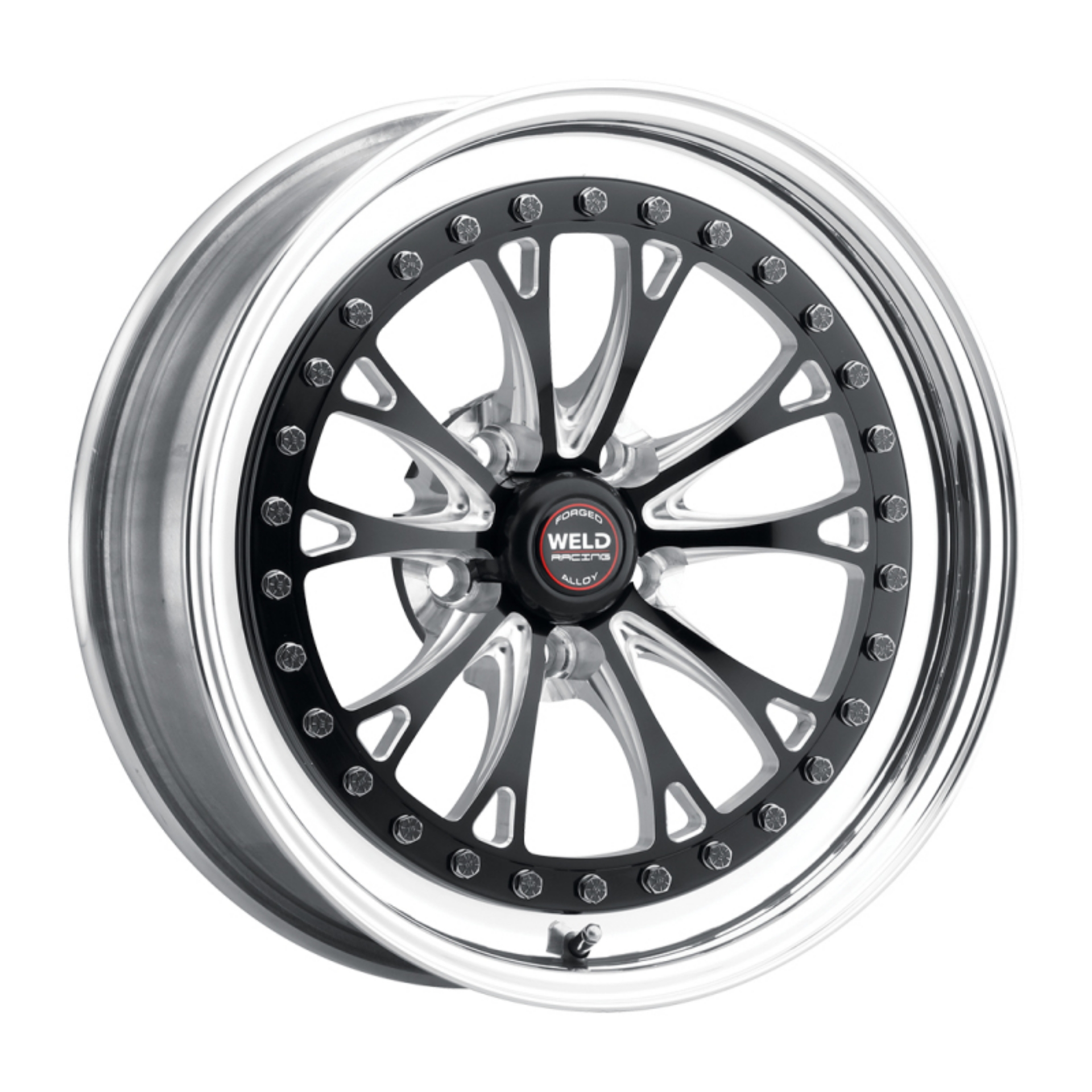Picture of Weld Vitesse 17x10 - 5x4-5mm BP - 8in- BS Low Pad Black Wheel - Polished Non-Beadlock