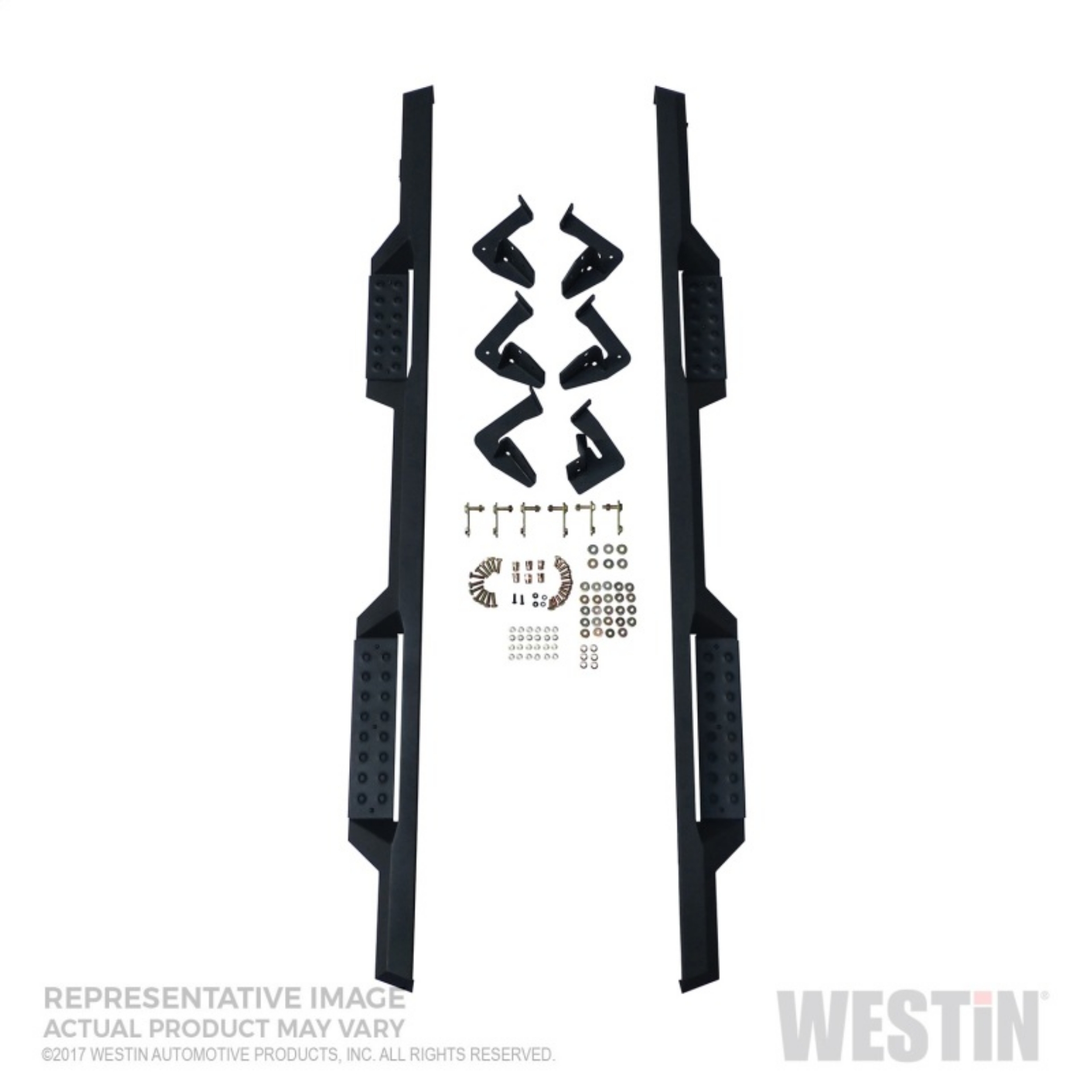 Picture of Westin-HDX 10-17 Toyota 4Runner Trail Edition Drop Nerf Step Bars - Textured Black