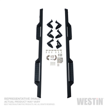Picture of Westin-HDX 10-17 Toyota 4Runner Trail Edition Drop Nerf Step Bars - Textured Black