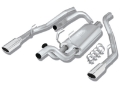 Picture of Borla 09-13 Dodge RAM 1500 5-7L CC-SB w-Fact Sngl Exh C-B 3x2-5in Single Round Rolled Split Rear
