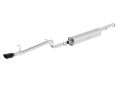 Picture of Borla 12-16 Jeep Wrangler V6 4WD Dirt Sport Cat-Back 2-5in Single Square Rolled Angle Cut Rear