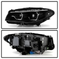 Picture of Spyder BMW 5 Series F10 11-13 Xenon-HID AFS Projector Headlights - Black PRO-YD-BMWF10HIDAFS-SEQ-BK