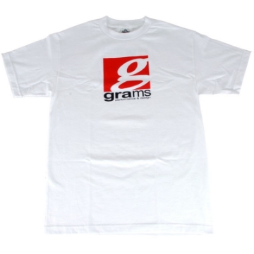 Picture of Grams Performance and Design Logo White T-Shirt - L