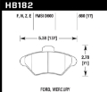 Picture of Hawk Performance Blue 9012 Racing Brake Pads 94-98 Ford Mustang V8