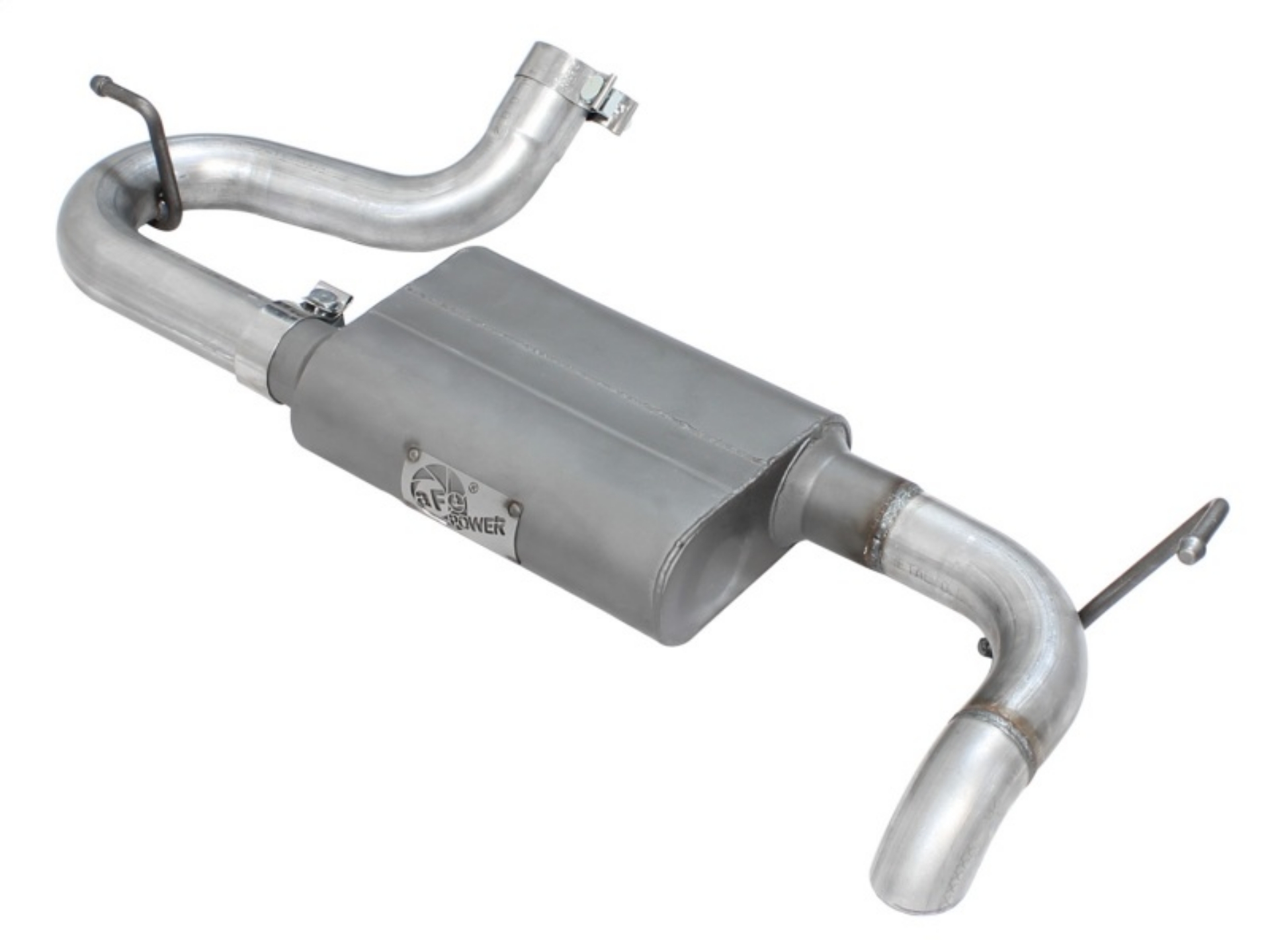 Picture of aFe Scorpion Exhaust System Axle Back Aluminized Hi-Tuck 07-17 Jeep Wrangler JK V6 3-6-3-8L