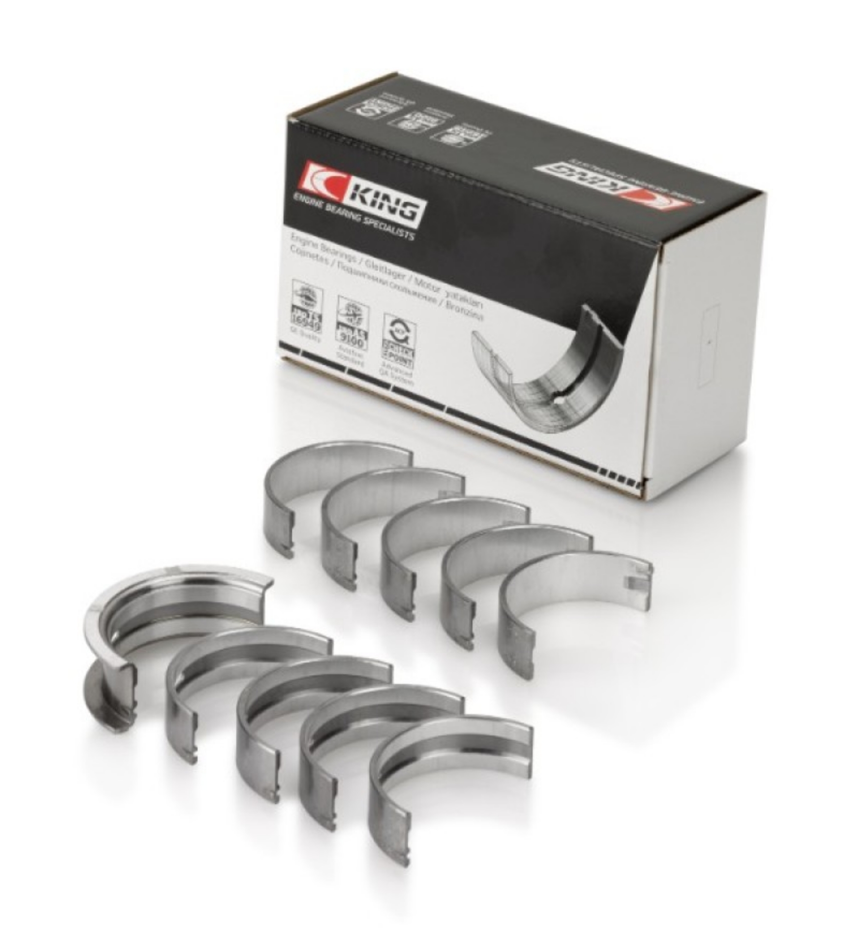 Picture of King 91-92 281CI 4-6L V8 Romeo with Cast Iron Block SOHC 16 Valves Size STD Main Bearing Set