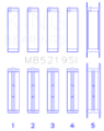 Picture of King 91-92 281CI 4-6L V8 Romeo with Cast Iron Block SOHC 16 Valves Size STD Main Bearing Set