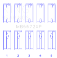 Picture of King Ford Escort-Sierra YB 2-0L DOHC Cosworth Size STD Performance Main Bearing Set