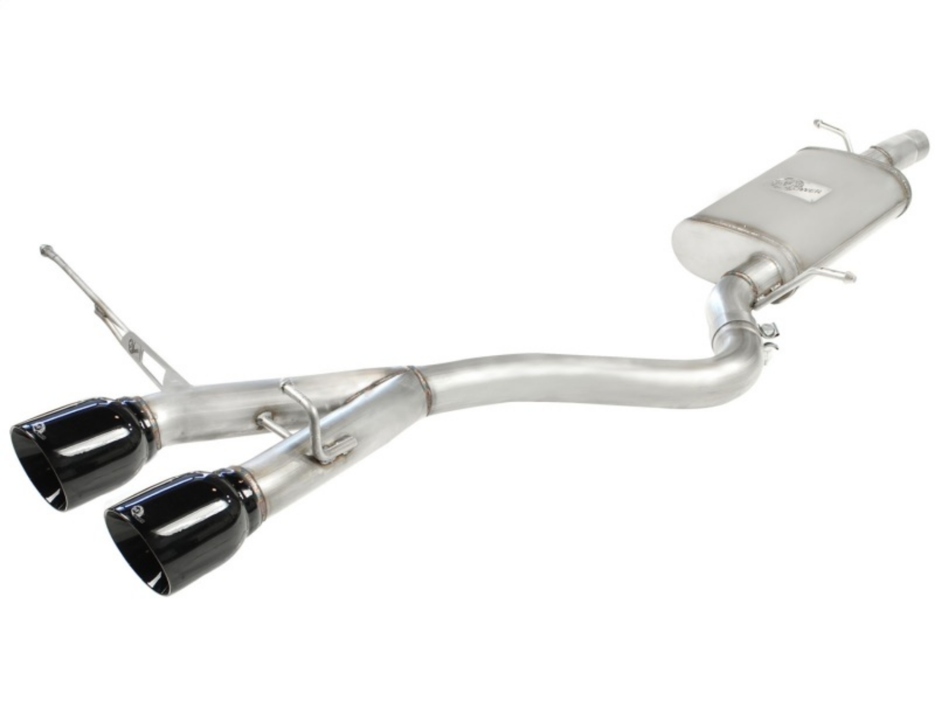 Picture of aFe MACHForce XP Exhaust 304SS Cat-Back w- BlackTips 2008 VW Golf R32 V5 3-2L