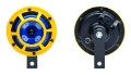 Picture of Hella Sharptone Horn Kit 12V 415-350Hz Yellow 3BB922000731 = H31000001 Min Qty 360