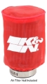 Picture of K&N Drycharger Air Filter Wrap - Round Straight - Red Closed Top 3in Inside Dia x 4in Height