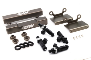 Picture of DeatschWerks 04-06 Subaru STI-LGT Side Feed to Top Feed Fuel Rail Conv Kit w- 1200cc Injectors
