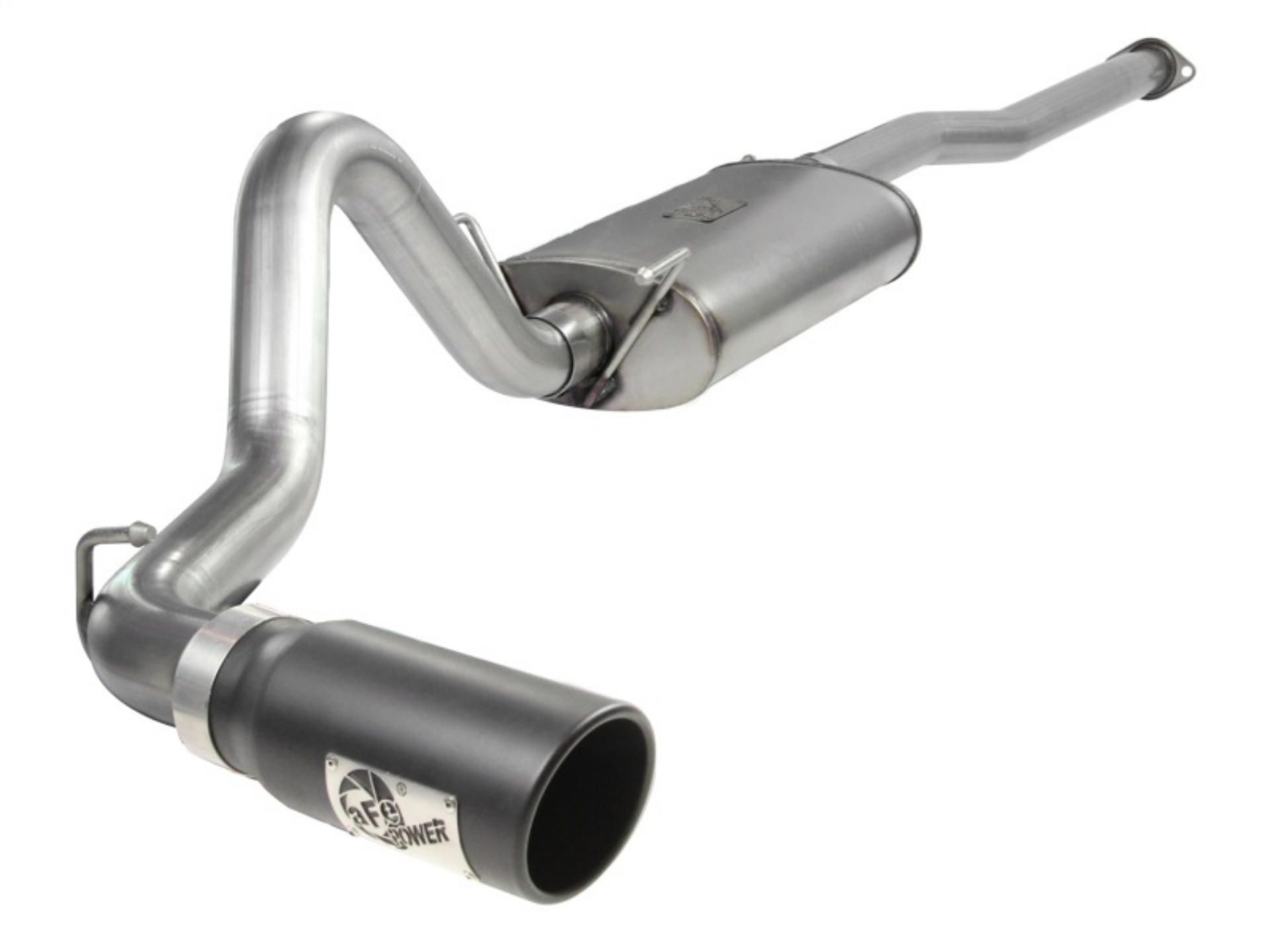 Picture of aFe MACHForce XP Exhausts Cat-Back SS-409 EXH CB Toyota Tacoma 05-13 V6-4-0L Blk Tip