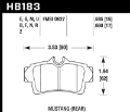 Picture of Hawk 94-04 Ford Mustang DTC70 Rear Brake Pads