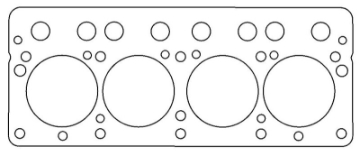 Picture of Cometic Triumph 1500cc Spitfire 74mm -043 inch Copper Head Gasket