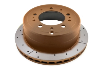 Picture of DBA 98-05 Lexus LX470-98+ Toyota Landcruiser 100 Series Front Drilled & Slotted Street Series Rotor