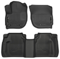 Picture of Husky Liners 15 Honda Fit Weatherbeater Black Front and Second Seat Floor Liners