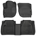 Picture of Husky Liners 15 Honda Fit Weatherbeater Black Front and Second Seat Floor Liners