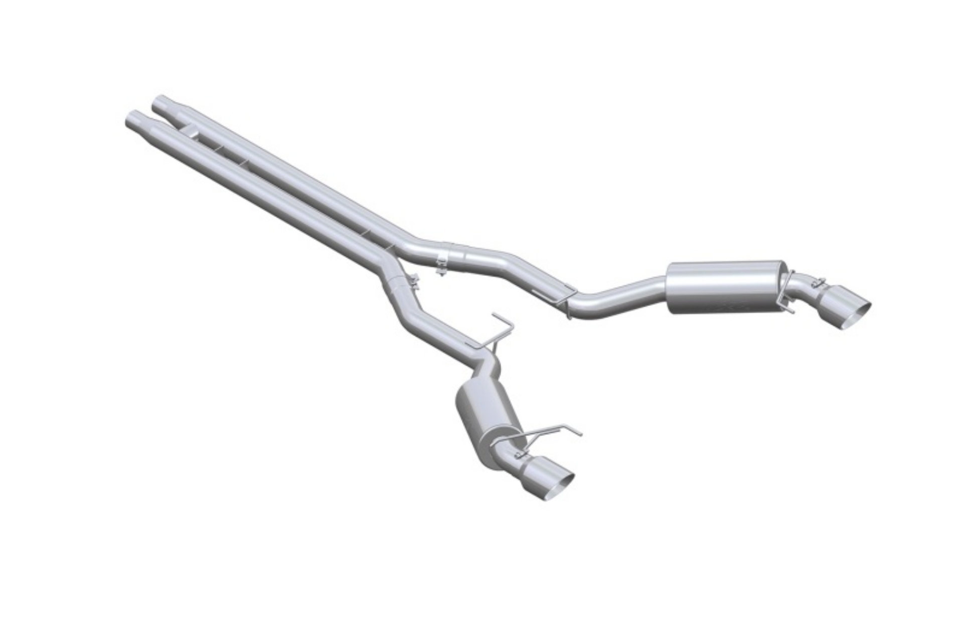 Picture of MBRP 15 Ford Mustang GT 5-0 3in Cat Back Dual Split Rear Street Version 4-5in Tips - T409
