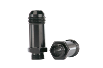Picture of Aeromotive Demon Carb AN-08 to 9-16in x 24 Thread Float Bowl Fitting - Extended