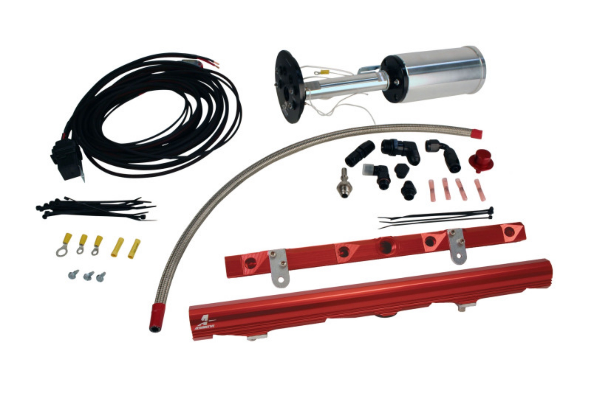 Picture of Aeromotive C6 Corvette Fuel System - Eliminator-LS2 Rails-Wire Kit-Fittings
