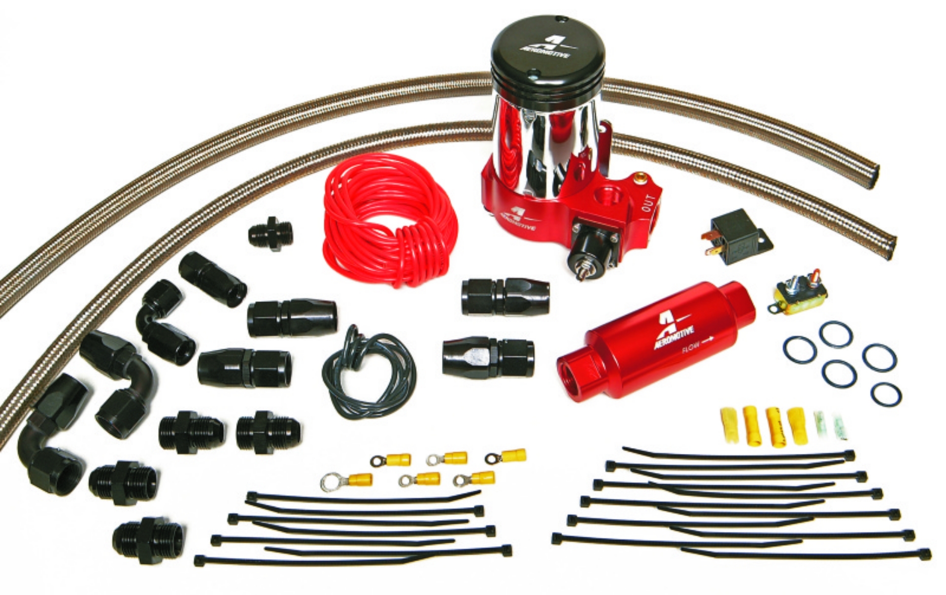 Picture of Aeromotive A2000 Drag Race Pump Only Kit Incl- Lines-Fittings-Hose Ends-11202 Pump