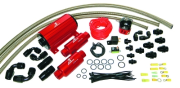 Picture of Aeromotive A1000 Carbureted Fuel System Complete Inc 11101 Pump-13204 Reg-Filters-Hose-Etc