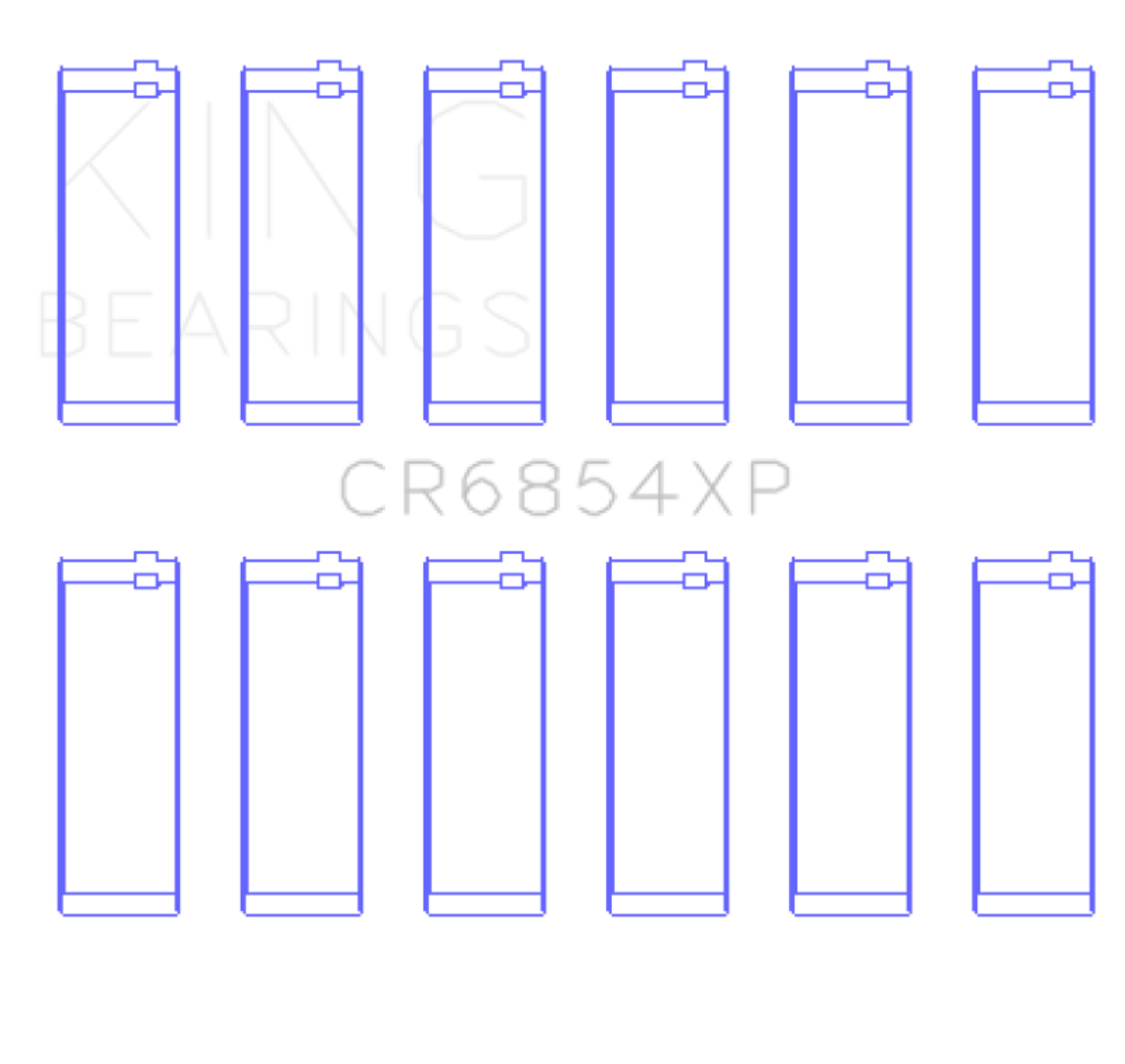 Picture of King Engine Bearings BMW 95 M3 S50830 Size STD Performance Rod Bearing Set